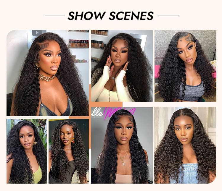 Deep Wave Human Hair Lace Front Wig