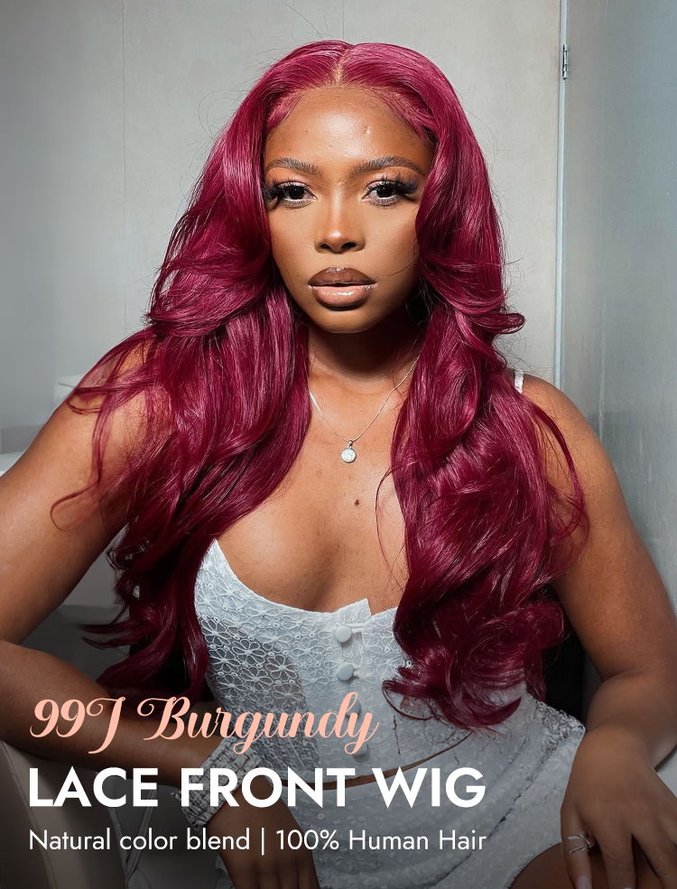 99J Burgundy Body Wave Wig