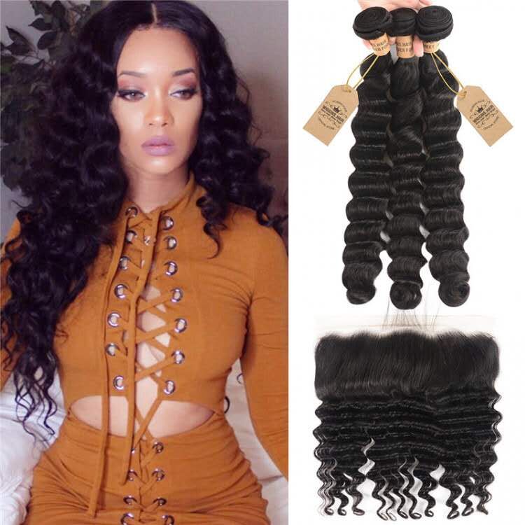 Loose Deep Wave HAIR WITH FRONTAL