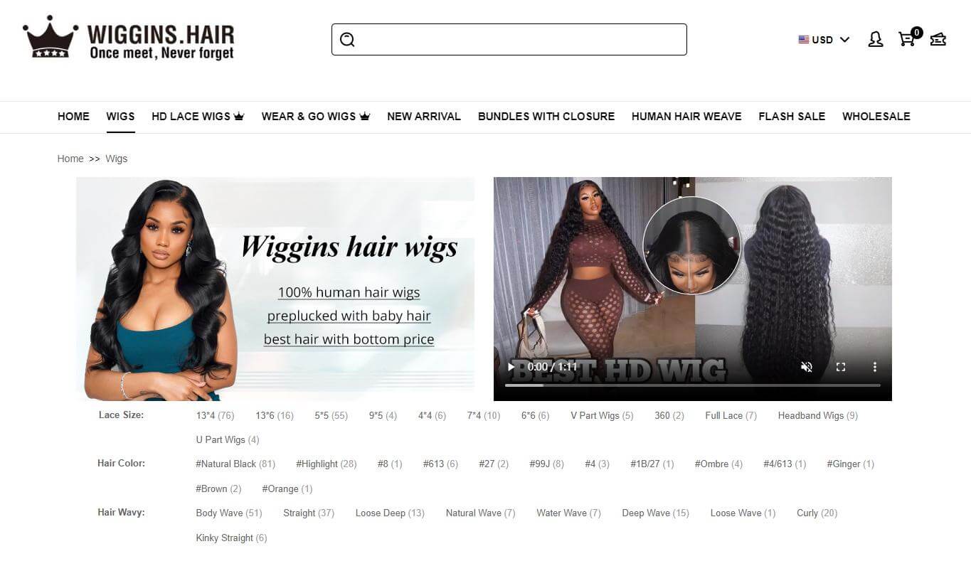 Human Hair wigs