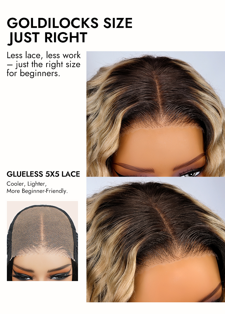 Blonde Wig With Brown Highlights Hair