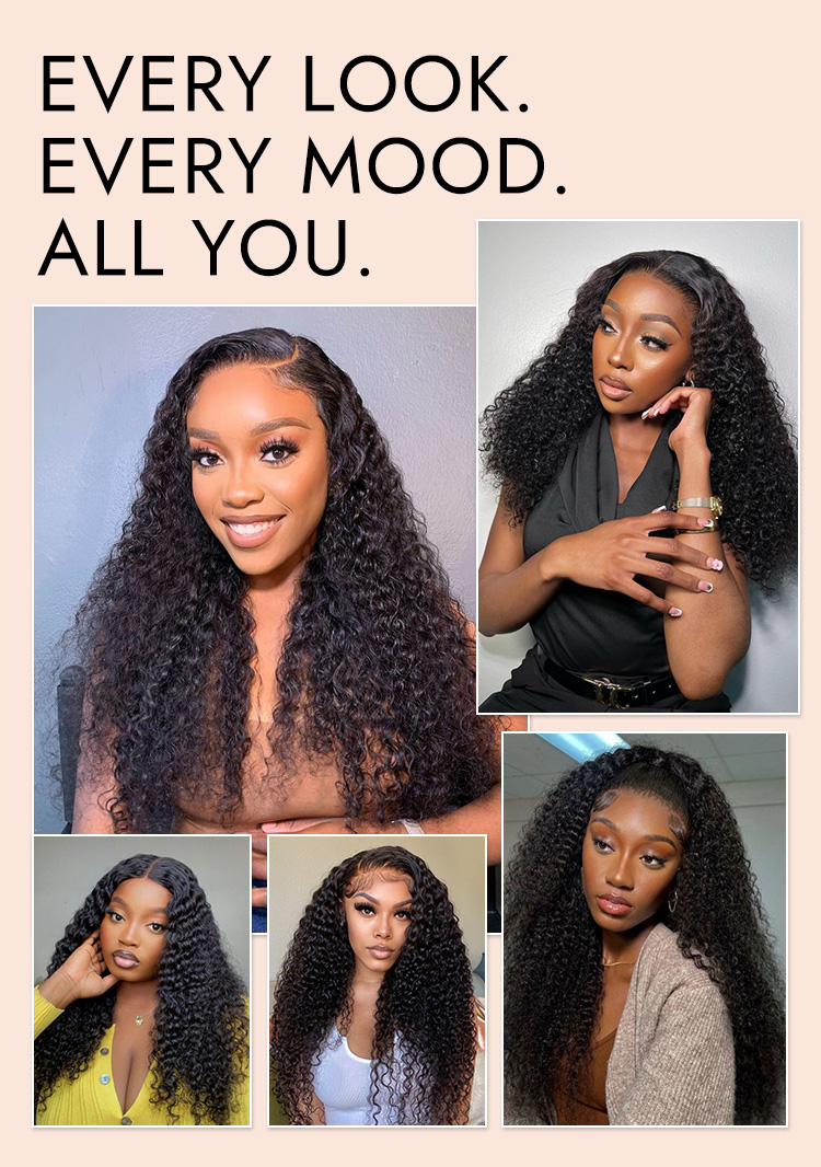 Full Curly Human Hair Wigs