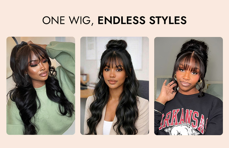 Bangs Human Hair Wig