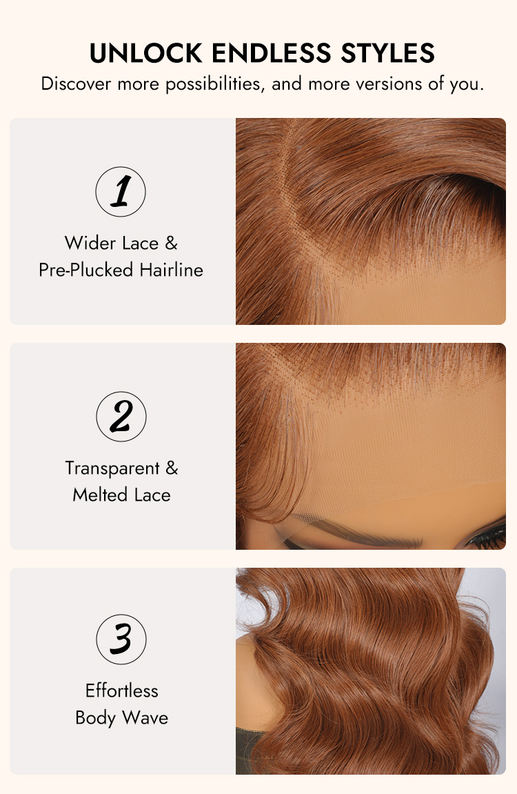 Honey Brown Wig Human Hair