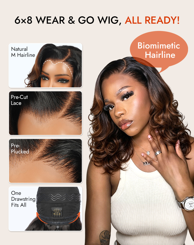 Full Density Ombre Loose Wave Human Hair