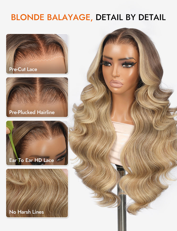 Balayage Highlgiht Human Hair