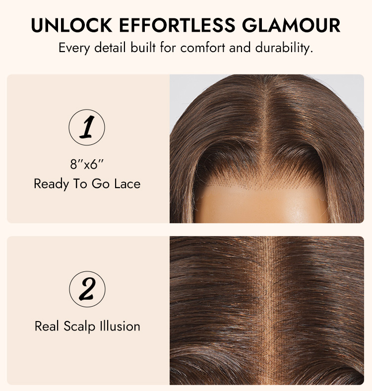 Ombre Blonde Highlight Body Wave Hair