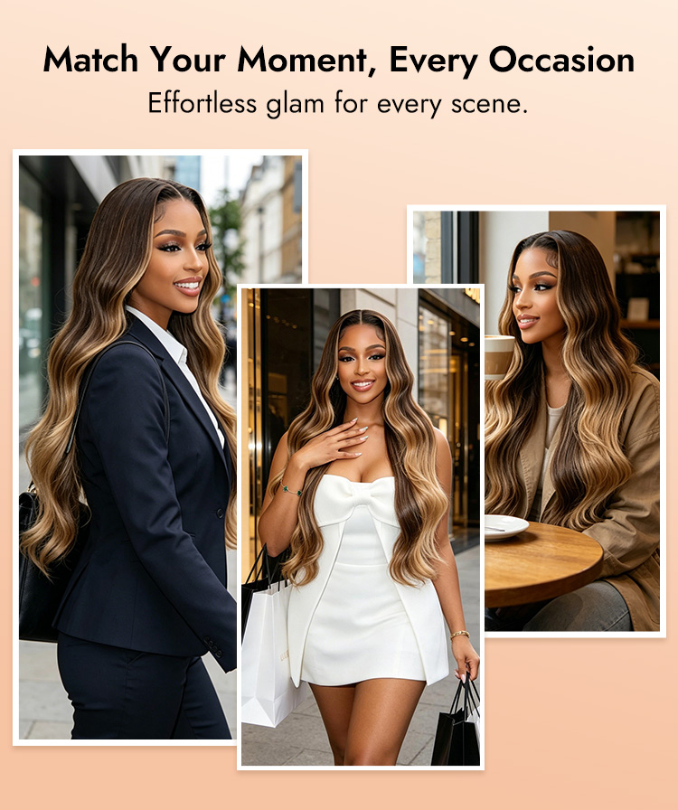 Money Piece Highlight Human Hair