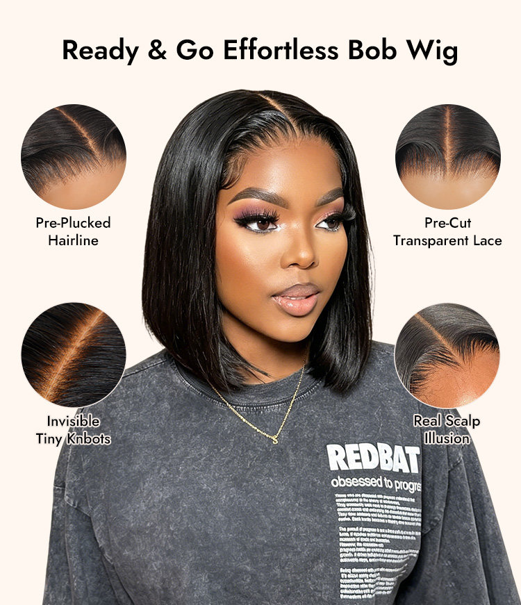 Blunt Cut Straight Bob Wig