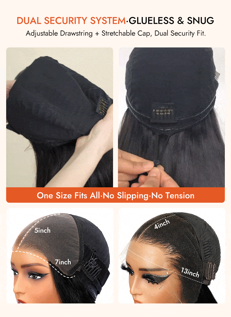 Straight Bob Wig With Drawstring
