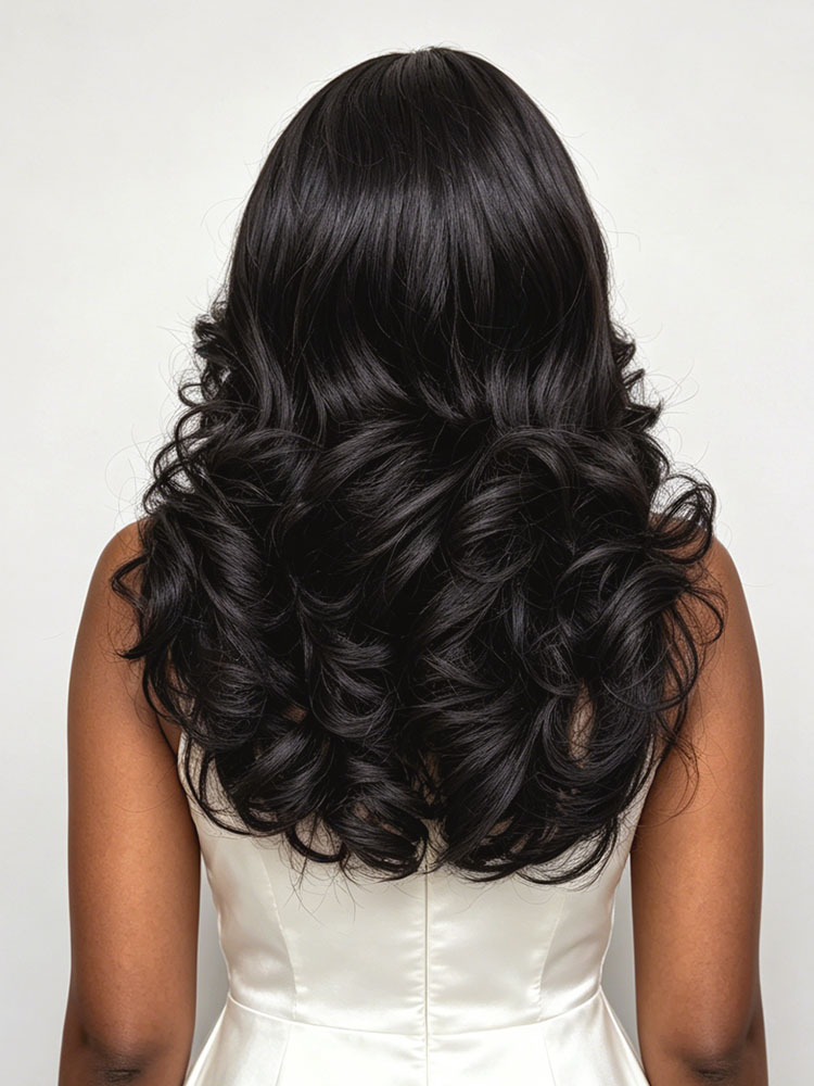 fashion layers human hair glueless wigs