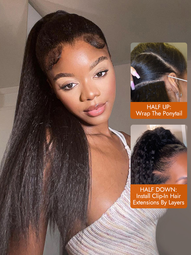 Clip In Hair Extension and Ponytail