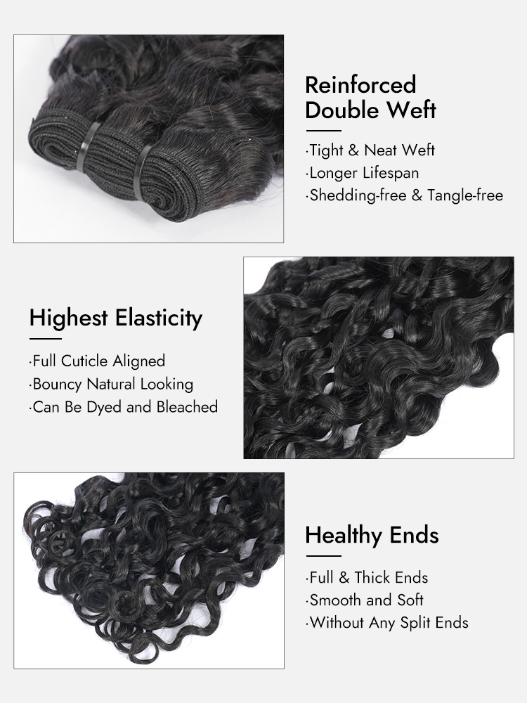 Soft Durable Raw Indian Curly Hair Extensions