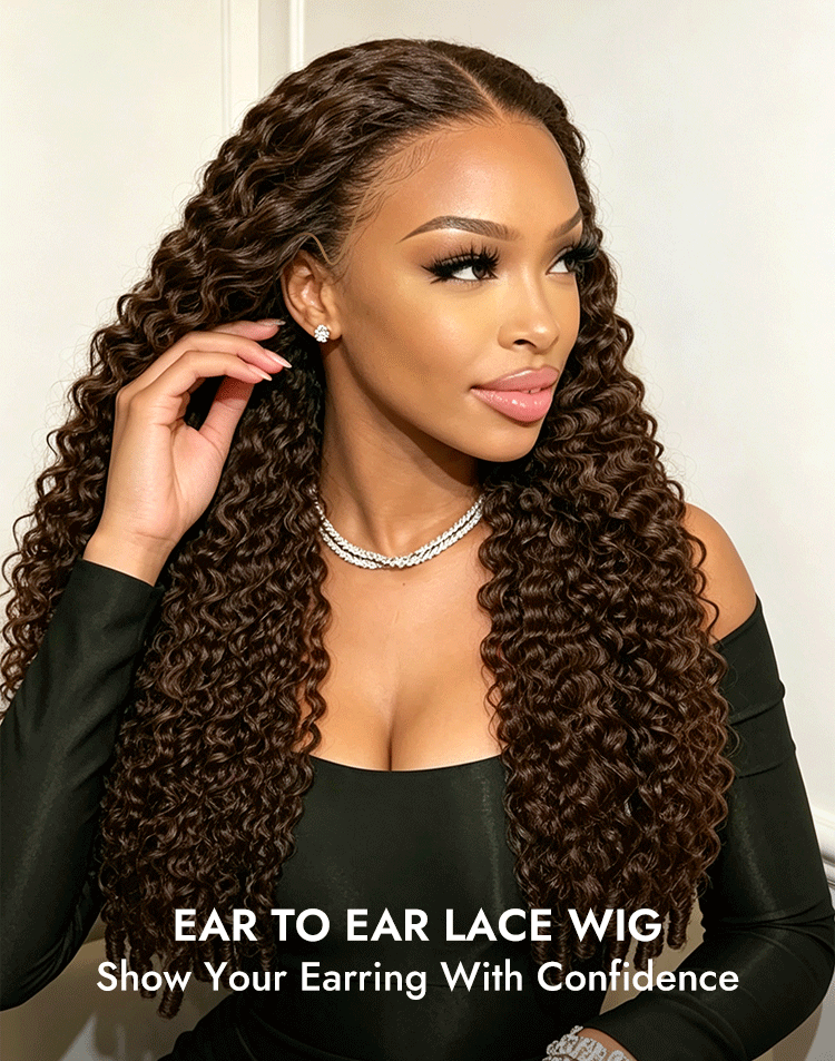 pre plucked natural hairline curly wig