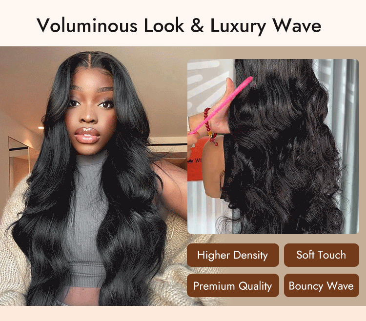 HD Lace Wig Body Wave Human Hair 