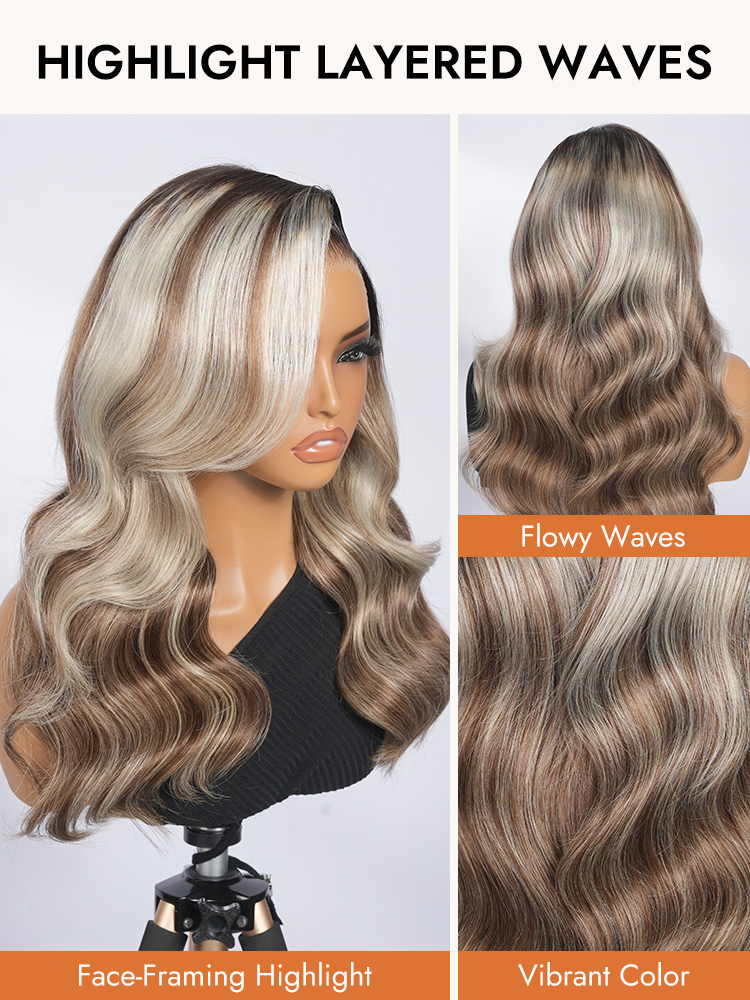 Lace Wigs Ombre Highlight Blonde Hair