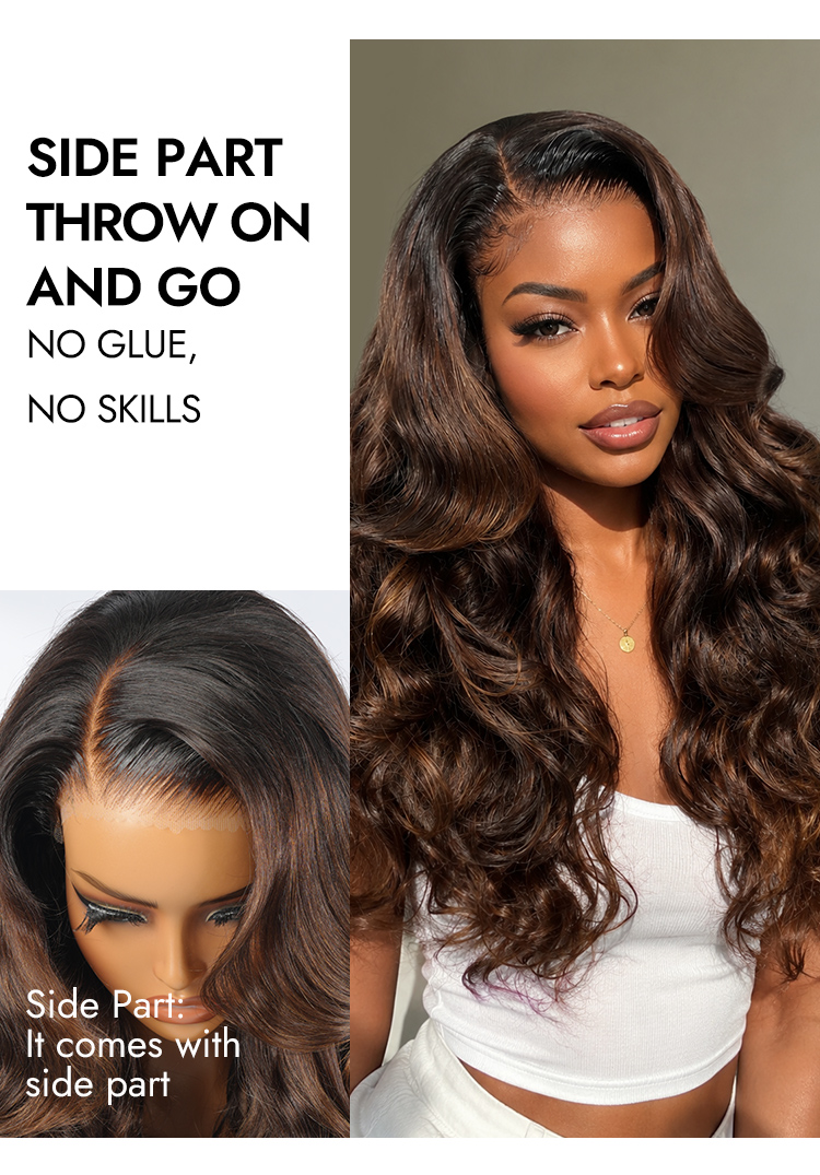 Ready To Go Wig Balayage Highlight Human Hair Wigs