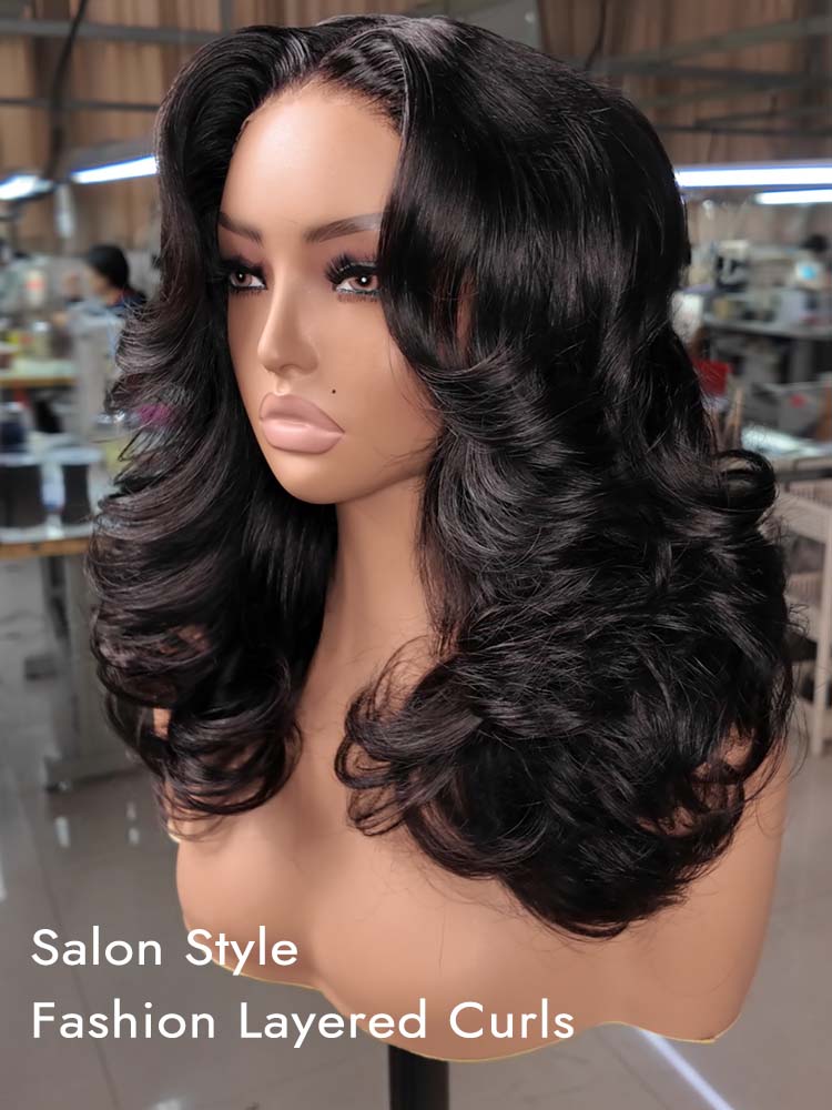 fashion layers lace frontal gluless wig