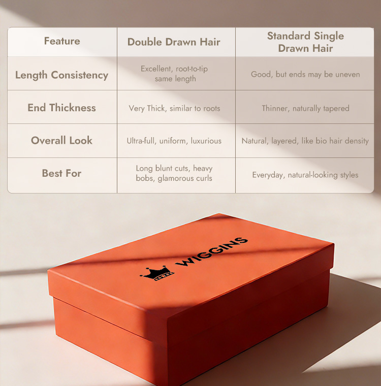 super double drawn brown hair glueless wigs