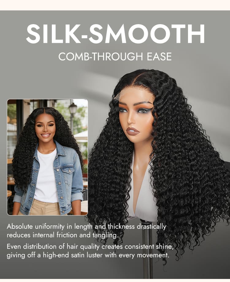 Super double drawn human hair HD Lace wig