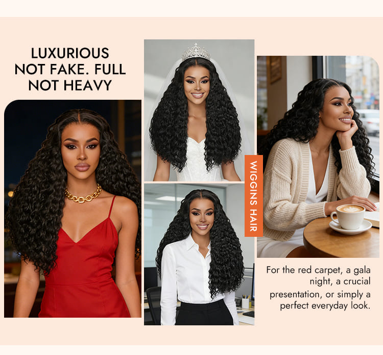 Super Double Drawn Loose Deep Wave Human Hair Wig 