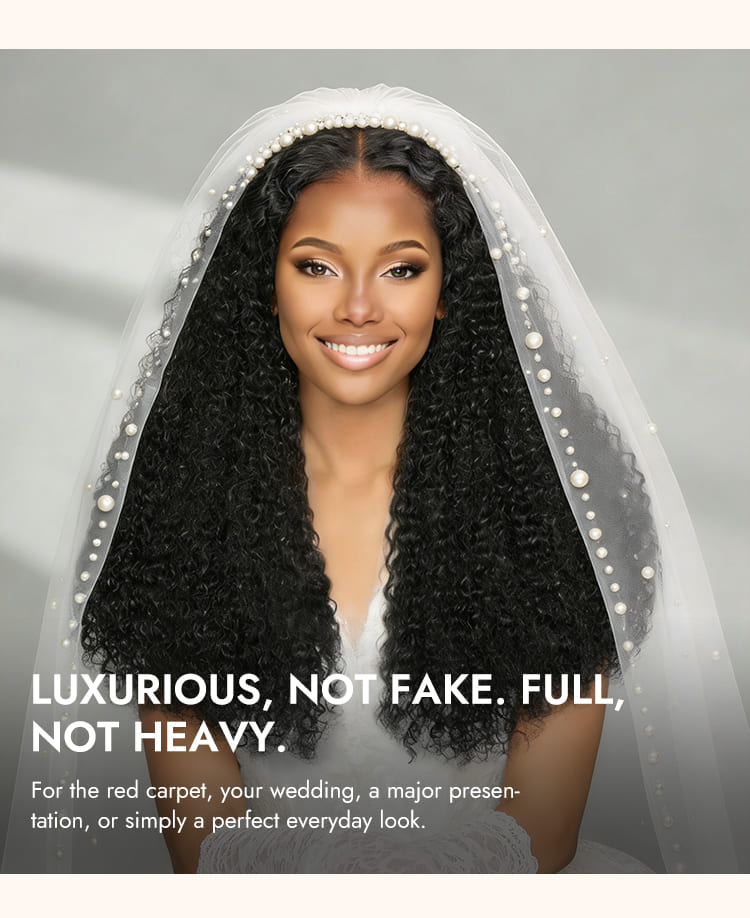 Super Double Drawn Curly Hair Wig