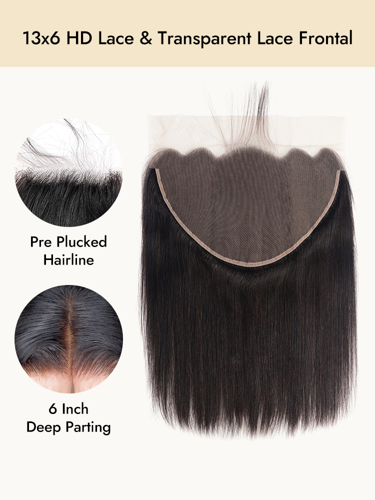 Straight HD Lace Frontal And Clip In Ponytail