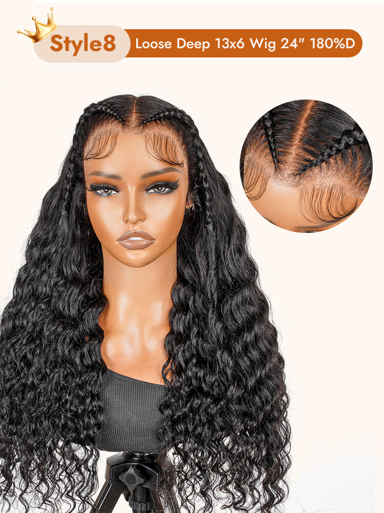 braided 13x4 lace front wigs