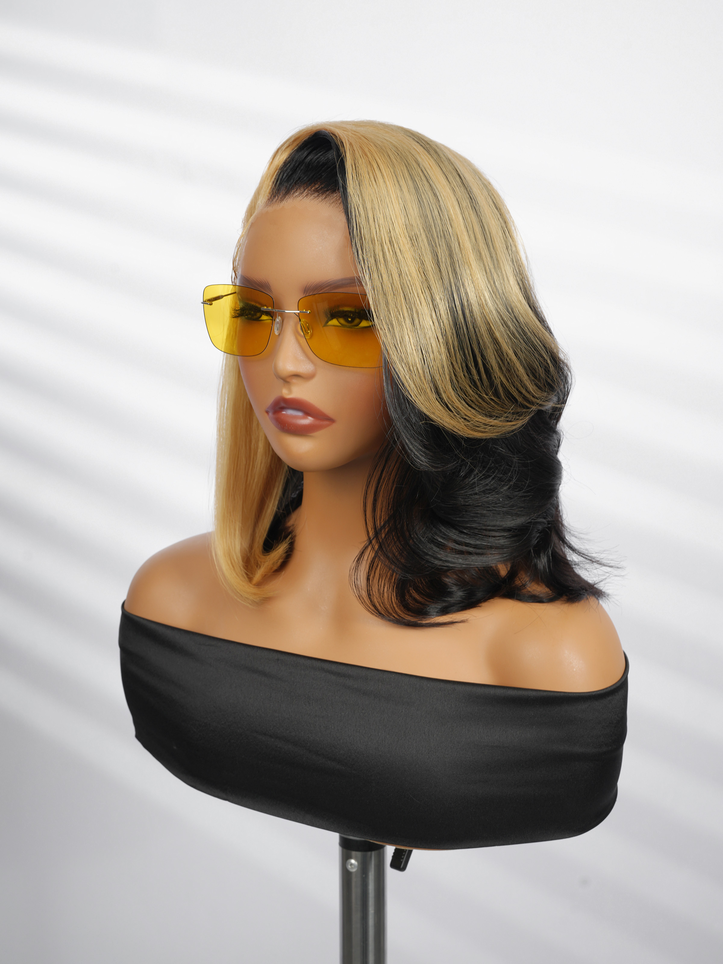  short human hair straight 13x4 lace frontal wigs 