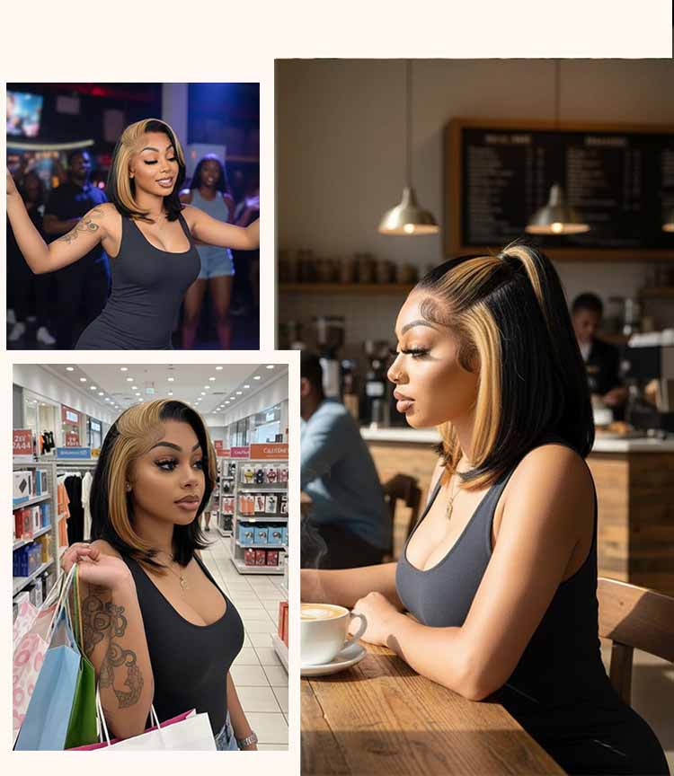  short human hair straight wigs 