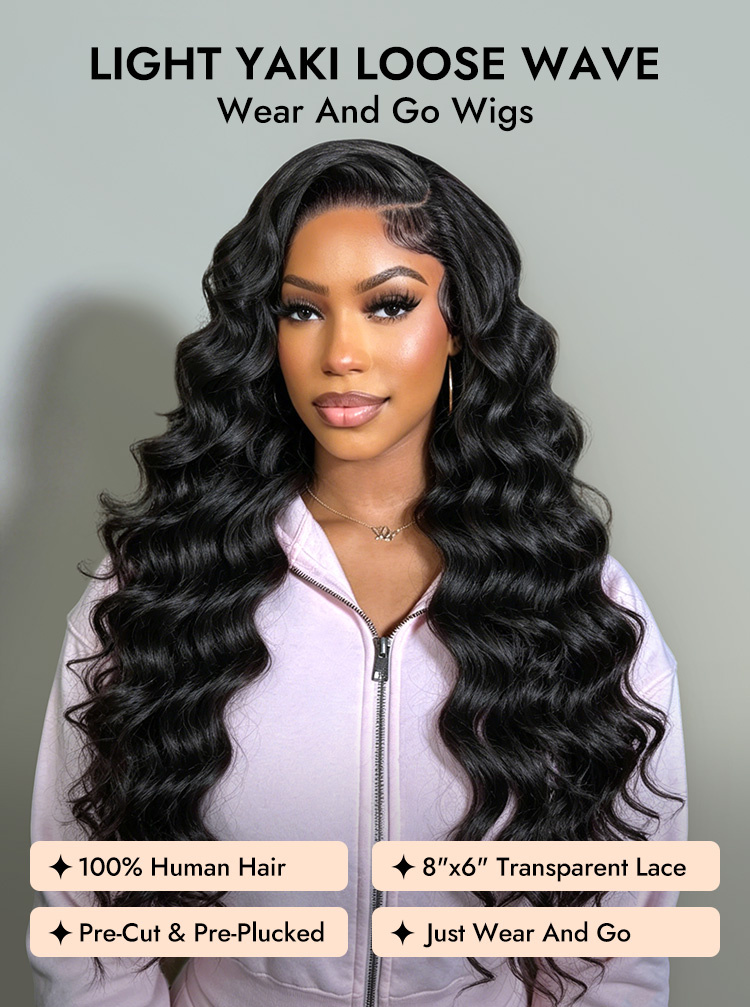 Light Yaki Loose Wave Human Hair