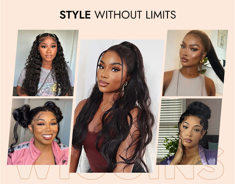 Deep Wave Full Lace Wigs Human Hair