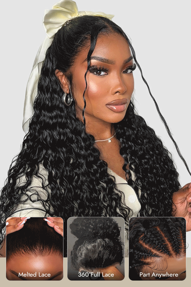 Deep Wave Full Lace Wig