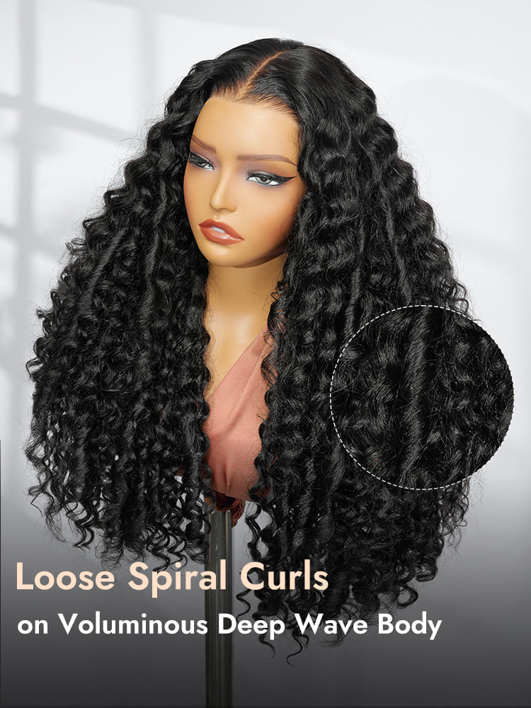 Deep Wave Human Hair With Spiral Curls