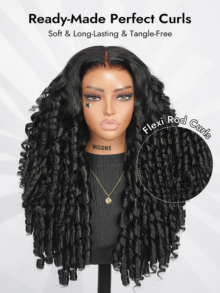 Flexi Rods Curly Wig