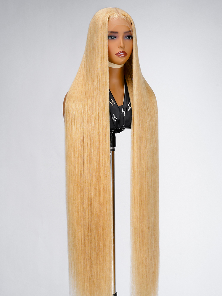 Long Honey Blonde Straight Wigs