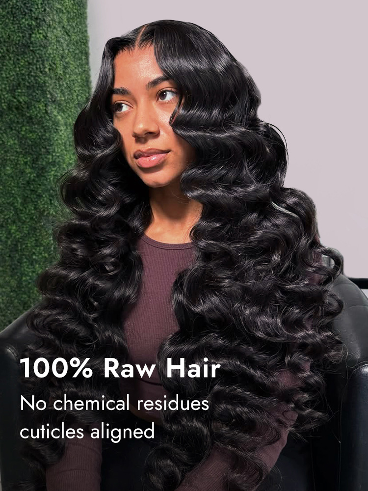 Bouncy Wavy 100% Human Hair