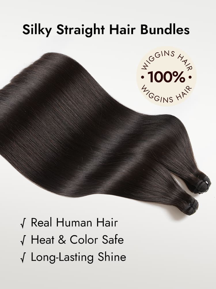 Silky Straight 100% Human Hair Extensions