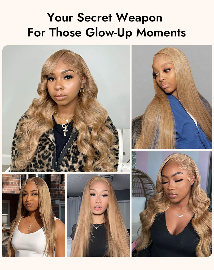 Caramel Blonde Body Wave Wigs