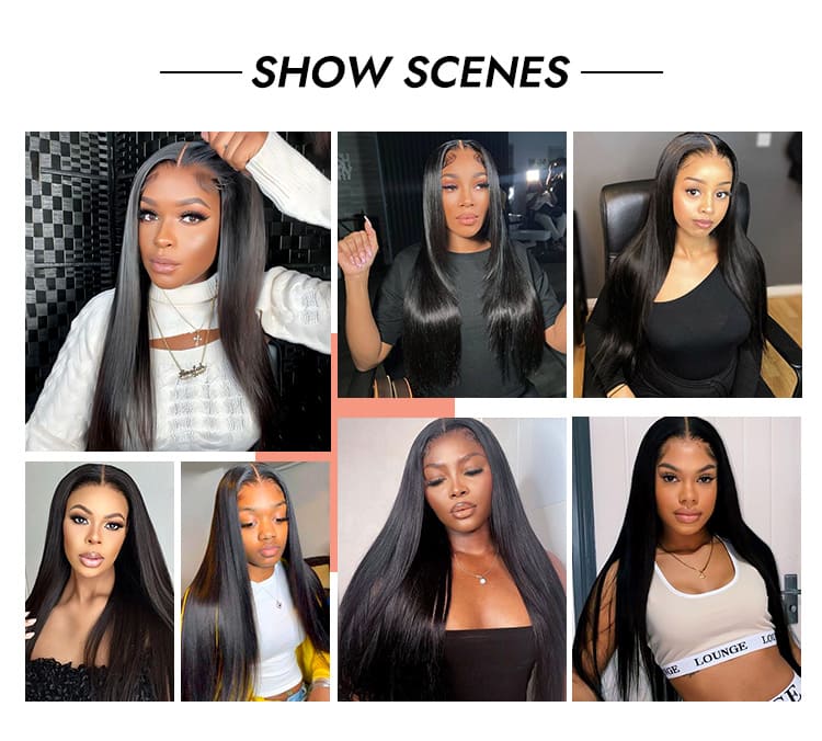 Straight Ready To Go Glueless Lace Wigs