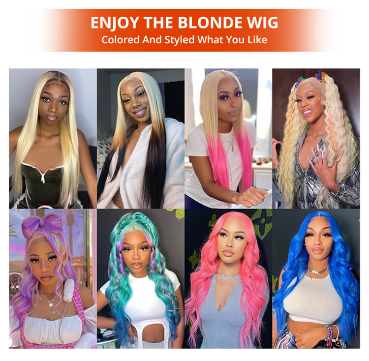 colored and styled 613 wigs