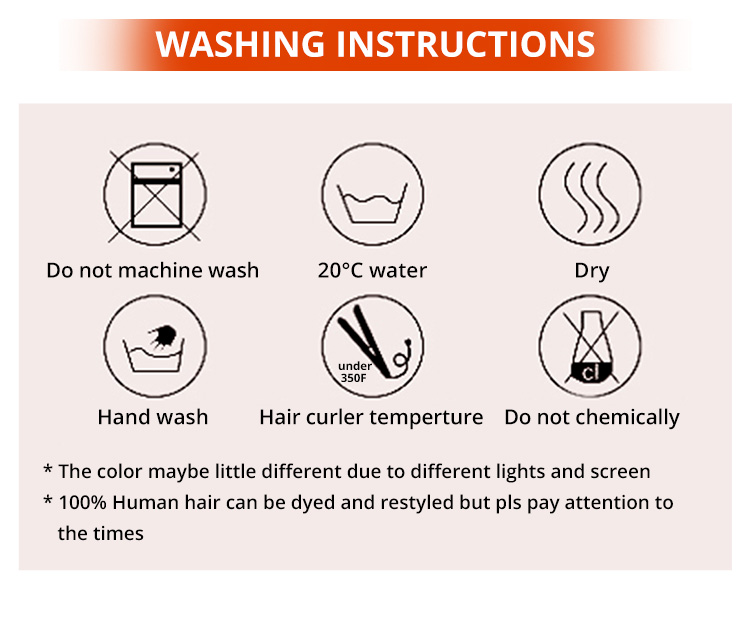 hair washing instructions