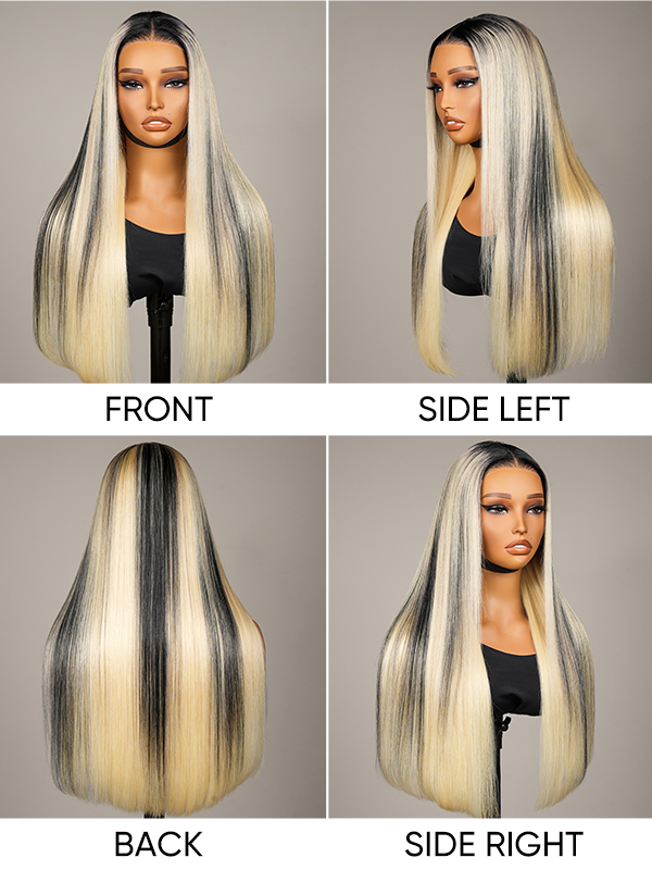 human hair blonde lace front wig