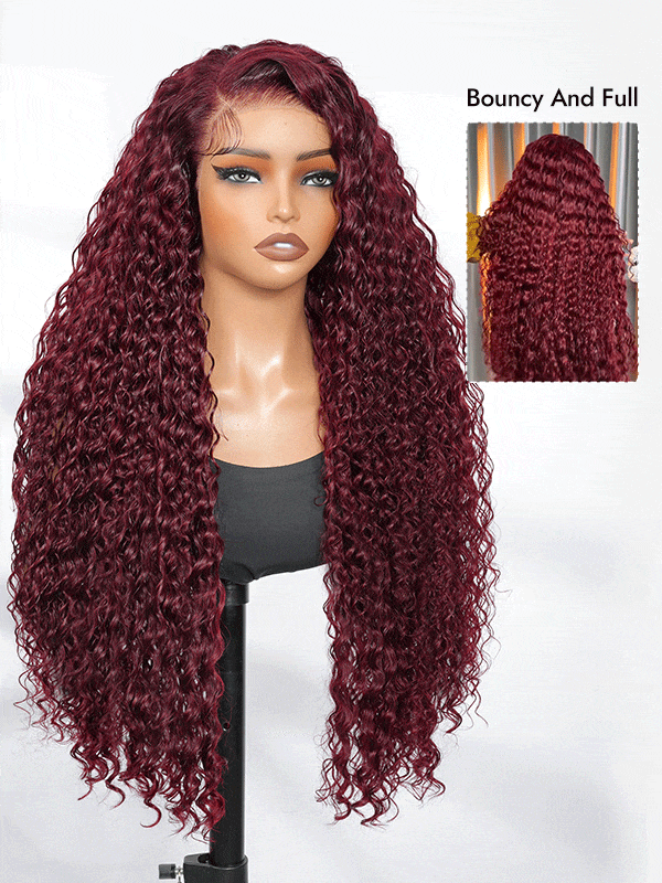 Cherry Cola Red Human Hair Wigs