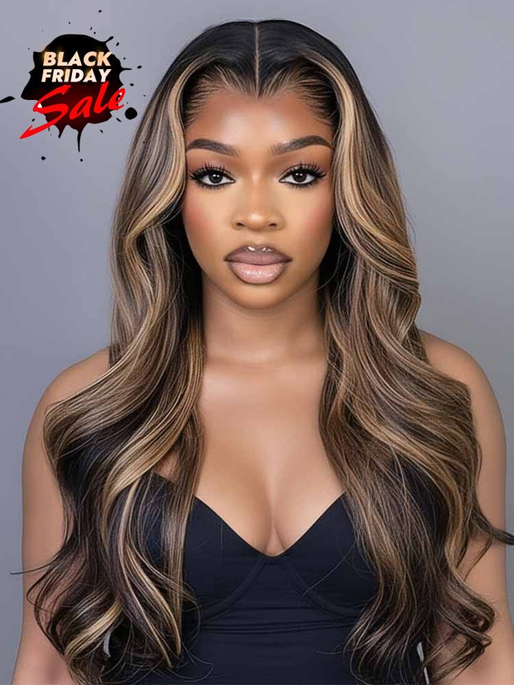 Lagos Hairline Ombre Highlight Body Wave 13x6 Ultra-Thin HD Lace High Density Wig 