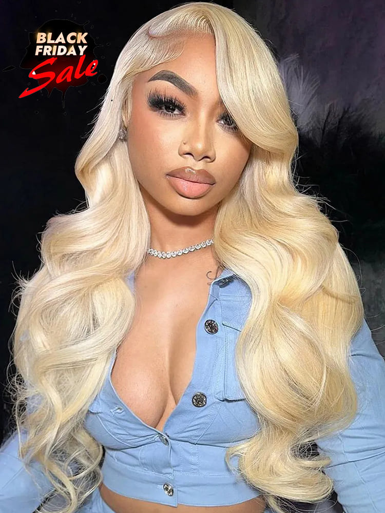613 Hair Body Wave Blonde Lace Front Wigs Transparent LY Lace Wig
