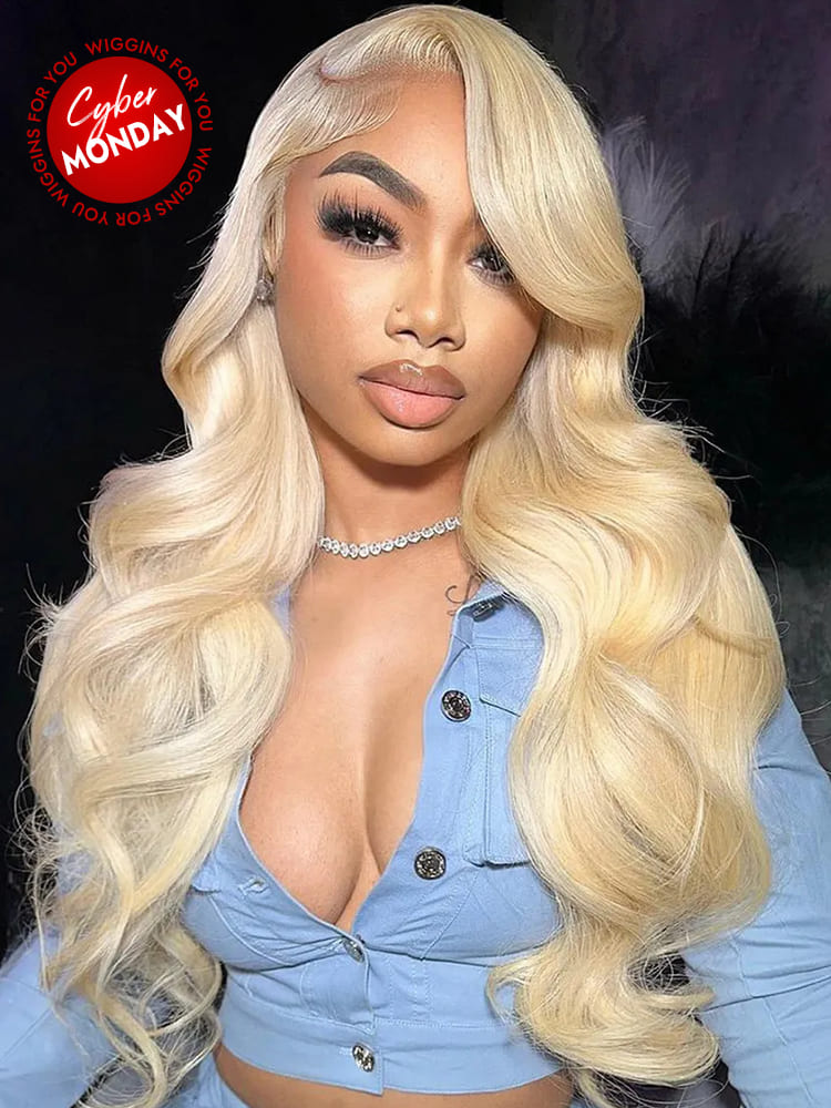 613 Hair Body Wave Blonde Lace Front Wigs Transparent LY Lace Wig