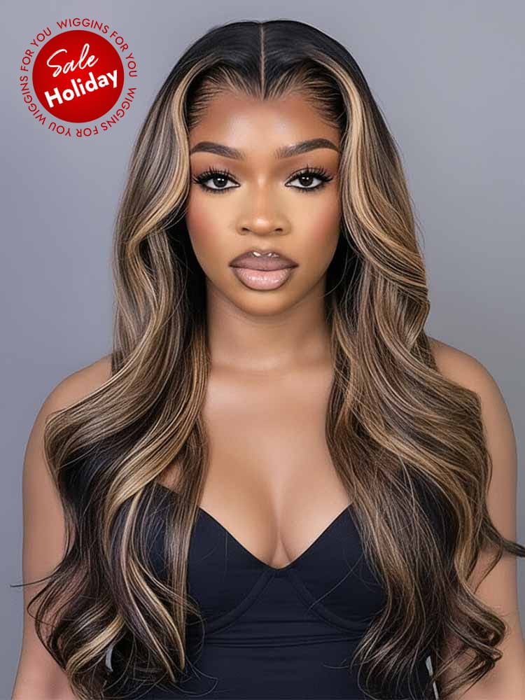 Lagos Hairline Ombre Highlight Body Wave 13x6 Ultra-Thin HD Lace High Density Wig 