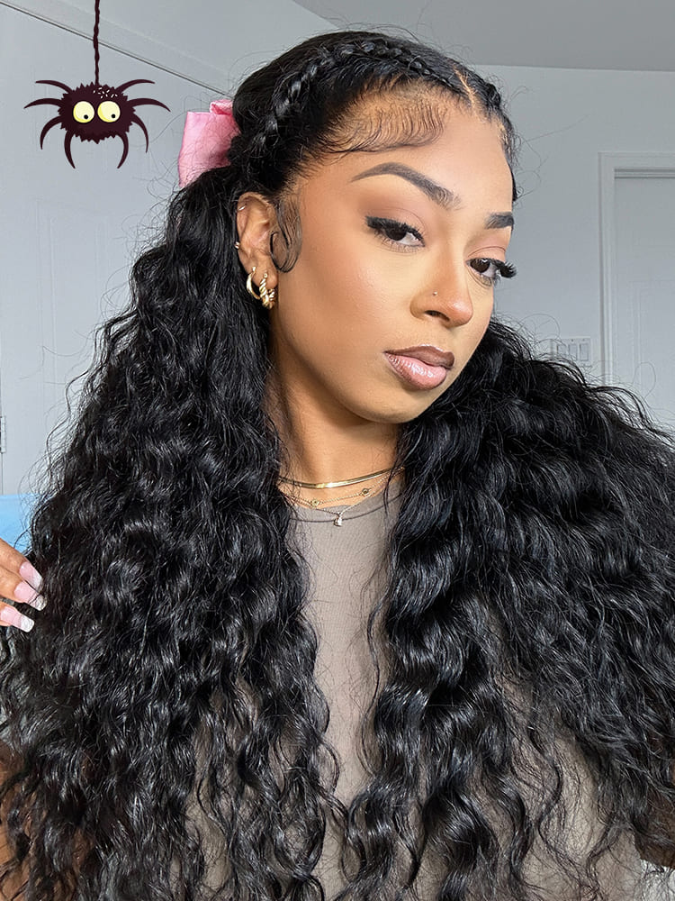 Ready & Go Wigs Loose Deep Braided HD Lace Front Wigs Pre-Everything Glueless Braided Wig Human Hair