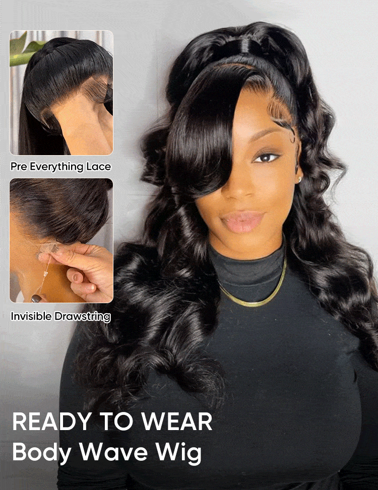 ready to wear glueless wig